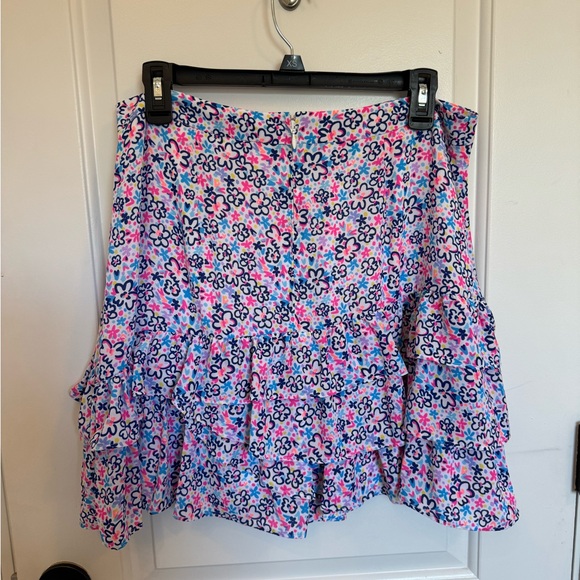 *NWT* LILLY PULITZER TILLY FUN SUN DITZY FLORAL RUFFLED MINI SKIRT 12 - Picture 6 of 7